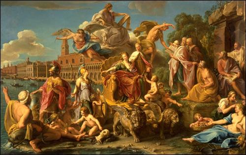 Pompeo Batoni Triumph of Venice oil painting image